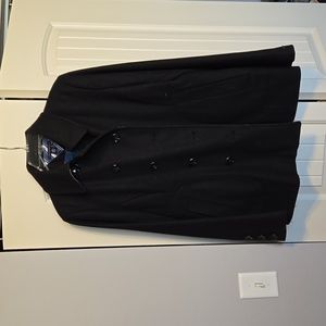 Tommy Hilfer black button down pea coat